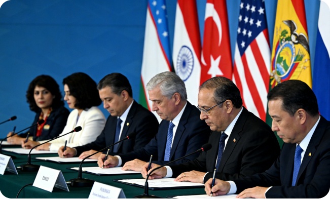 Signing ceremony site